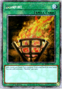 Bonfire - RA03-EN073 - Platinum Secret Rare - 1st Edition - Yugioh - Image 1