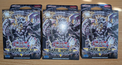 YUGIOH DARK WORLD STRUCTURE DECK SEALED 1ST EDITION X3 - Image 1