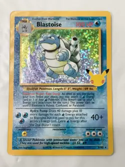Pokemon Celebrations Blastoise 2/102 Holo Classic Collection 25th Anniversary - Image 1