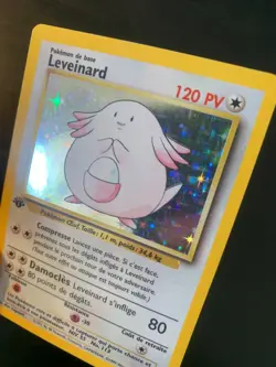 Carte Pokemon : Leveinard 3/102 Set de Base Edition 1 Wizards Francaise - Image 3