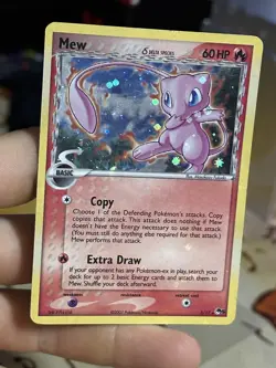 Mew 3/17 Delta Species HOLOBLEED INVERTED BACK ERROR POP Series 5 2007 Pokemon - Image 1