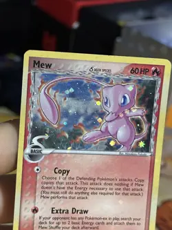 Mew 3/17 Delta Species HOLOBLEED INVERTED BACK ERROR POP Series 5 2007 Pokemon - Image 5