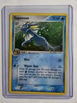 Pokemon TCG Vaporeon Holo Rare Card Pop Series Promos 3, 6/17 - Image 1