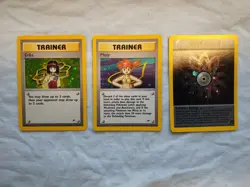 Pokemon TCG Gym Heroes Set: Misty 18/132 & Erika 16/132 & Team Rocket 🌈 Energy - Image 1