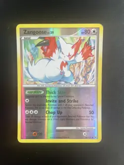 Pokemon TCG - Platinum - Zangoose - 66/127 REVERSE HOLO PLAYED - Image 1