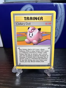 Pokemon TCG Clefairy Doll Trainer Base Set 70/102 NM - Image 1