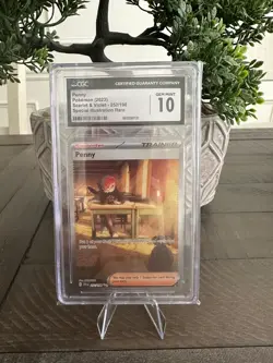 CGC 10 GEM MINT Penny 252/198 Full Art Trainer SIR Scarlet & Violet Pokemon 2023 - Image 1