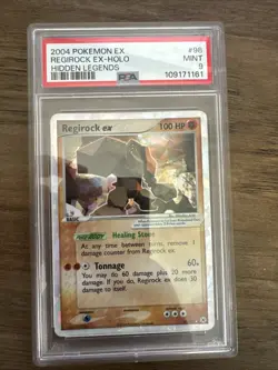 Pokemon 2004 EX Hidden Legends regirock #98 Holo PSA 9 Mint - Image 1
