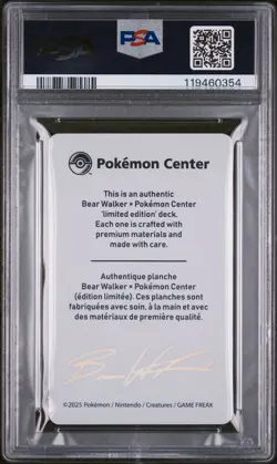 2025 Bear Walker x Pokemon Center Skateboard Card Umbreon /1600 PSA 9 - Image 2