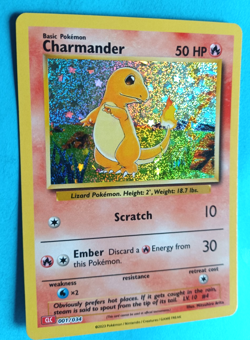 POKEMON CLASSIC COLLECTION CHARMANDER CLC 001/034 HOLO SET FRESH CLEAN SHARP - Image 1