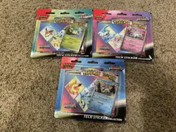 Pokemon TCG Prismatic Evolutions Tech Sticker Collection Lot 3 SEALED - Image 1