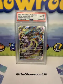 Mewtwo 221/172 VSTAR Universe S12A Japanese Pokemon Card PSA 10 GEM MINT 🟣 - Image 1