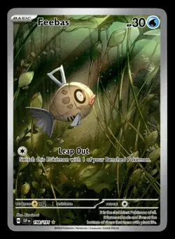 Feebas 198/191 Illustration Rare Surging Sparks Pokemon Card - Image 1