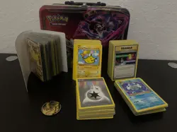 Pokemon Sun & Moon TCG Collector’s Tin + Mini Binder + 200+ Cards - Image 1