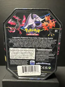 Pokemon TCG - Crown Zenith - Galarian Articuno Tin - Factory Sealed - Image 2