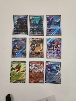 Pokemon Japanese 9 Cards Night Wanderer & Tram Rocket Bundle, 6 AR, 3RR Freshly - Image 1