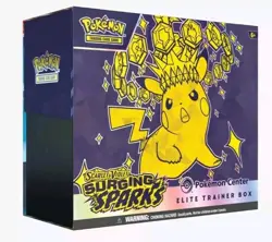 Pokemon Center Exclusive Surging Sparks Elite Trainer Box ETB Free Ship - Image 1