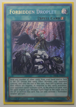 Forbidden Droplet BROL-EN090 (Secret Rare) 1st Edition Yugioh! Trading Card - Image 1