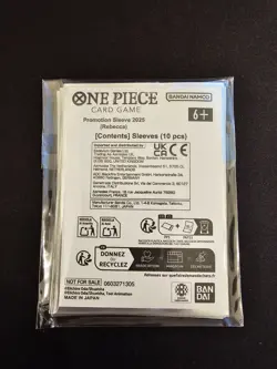 ONE PIECE Card Game Official Rebecca Promo Sleeves 2025 Treasure Cup (10pc) NEW - Image 2