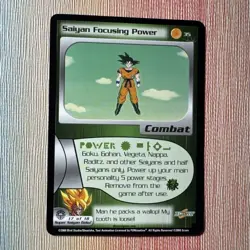 2000 Saiyan Focusing Power - #35 - DBZ TCG Goku Card Dragon Ball Z Score - Image 1