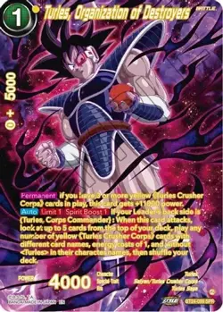 Turles, Organization of Destroyers BT24-099 SPR Dragon Ball Super Card DBS NM - Image 1