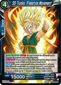 SS Trunks, Freestyle Movement - BT24-035 Foil Dragon Ball Super Card DBS NM - Image 1