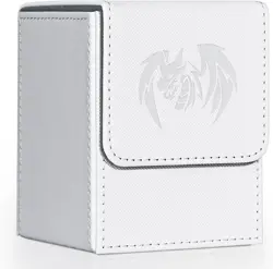 Card Deck Box for Yugioh MTG Cards, 100+ Deck Case with 2 Dividers Fits TCG CCG, - Image 1
