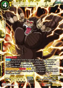 Great Ape Son Gohan, Raging Power BT24-088 SR Dragon Ball Super Card DBS NM - Image 1