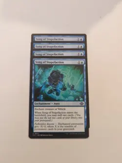 (4) Song of Stupefaction *PLAYSET* The Lost Caverns of Ixalan Regular NM MTG - Image 1