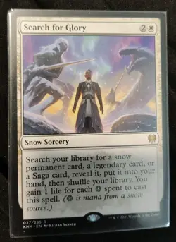 Search For Glory 2021 Kaldheim MTG Snow Sorcery Rare - Image 1