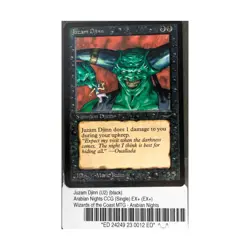 WOTC MtG Arabian Nights Juzam Djinn (U2) EX+ - Image 1