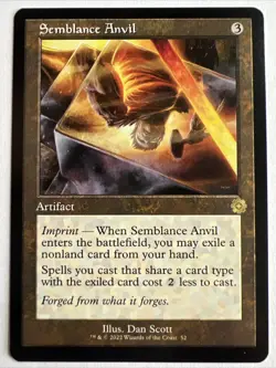 Semblance Anvil foil retro frame MTG single, The Brothers’ War, 52 R - Image 1