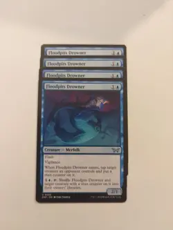 (4) Floodpits Drowner *PLAYSET* Duskmourn: House of Horror Regular NM MTG - Image 1