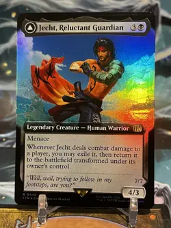 MTG | Jecht, Reluctant Guardian / Final Ae (Extended Art) [FINAL FANTASY] ✨FOIL✨ - Image 1