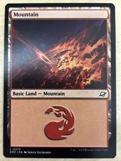 MTG Edge of Eternities 0273 Basic Land Mountain LAND - Image 1