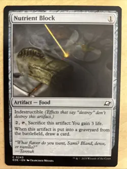 MTG Edge of Eternities 0243 Nutrient Block Artifact Food COMMON - Image 1