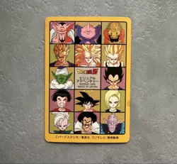 Dragon Ball Carddass Prism Card Son Goku and Friends 1995 Used - Image 2
