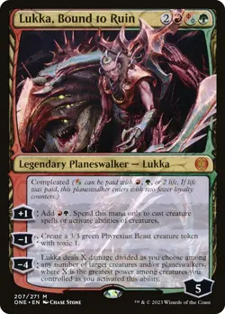🧙Lukka, Bound To Ruin M 207/271 ONE Phyrexia All Will Be One MTG - Image 1