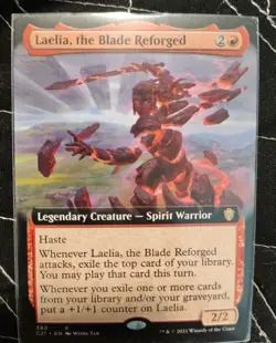 1x Laelia, the Blade Reforged Extended Art NM - Commander 2021 MTG EDH x1 - Image 1