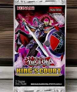 Yugioh King's Court 1st Edition Booster Pack Sealed x1 - Image 1
