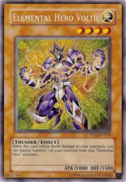 Yugioh-Elemental HERO Voltic-Secret Rare-UNL-PP02 EN014 (NM) - Image 1