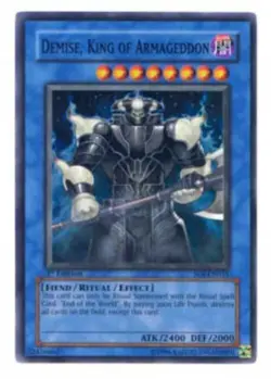 Yugioh-Demise, King of Armageddon-Super Rare-Mixed Editions-SOI EN035 (LP) - Image 1