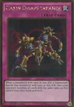 Yugioh-Chain Disapperance-Gold Rare-1st Edition-PGL2 EN064 (MP) - Image 1