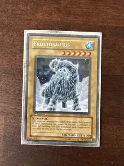 Yu-Gi-Oh Frostosaurus STON-EN002 1st Edition Ultimate Rare LP - Image 1