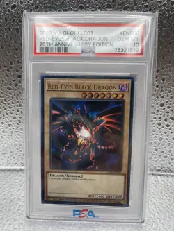 Yugioh 25th Anniversary LC01-EN006 Red Eyes Black Dragon PSA 10 - Image 1