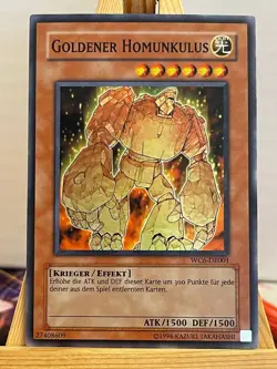 Goldener Homunkulus WC6-DE001 Super Rare Deutsch NM YUGIOH - Image 1