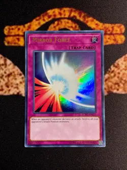 🔥YUGIOH • MIRROR FORCE • ULTRA RARE • LCKC-EN053 • UNLIMITED • NM🔥 - Image 1