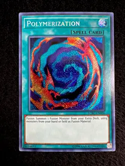 🔥YUGIOH • POLYMERIZATION • SECRET RARE • LCKC-EN026 • UNLIMITED • NEAR MINT🔥 - Image 1