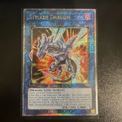 Yugioh Striker Dragon RA01-EN046 1st Edition Quarter Century Secret Rare NM - Image 1