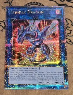 Yugioh Striker Dragon RA01-EN046 1st Edition Quarter Century Secret Rare NM - Image 1